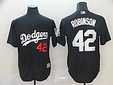 Dodgers 42 Jackie Robinson Black Turn Back The Clock Cool Base Jersey,baseball caps,new era cap wholesale,wholesale hats